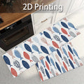 Colorful Fish Kitchen Rug – Non-Slip Sea Life Runner Mat Kitchen Runner Rug HIP 2pc40x60-40x120felt