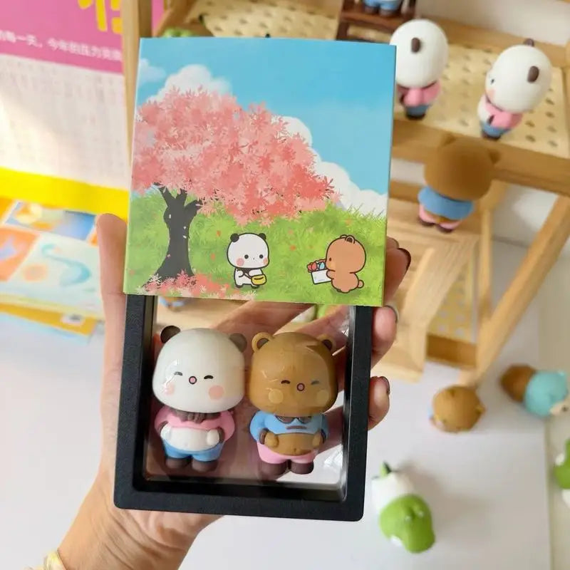 Panda Bubu & Dudu Desktop Model Toy – Cute Desk Ornament Collectible Desk Figurine HIP