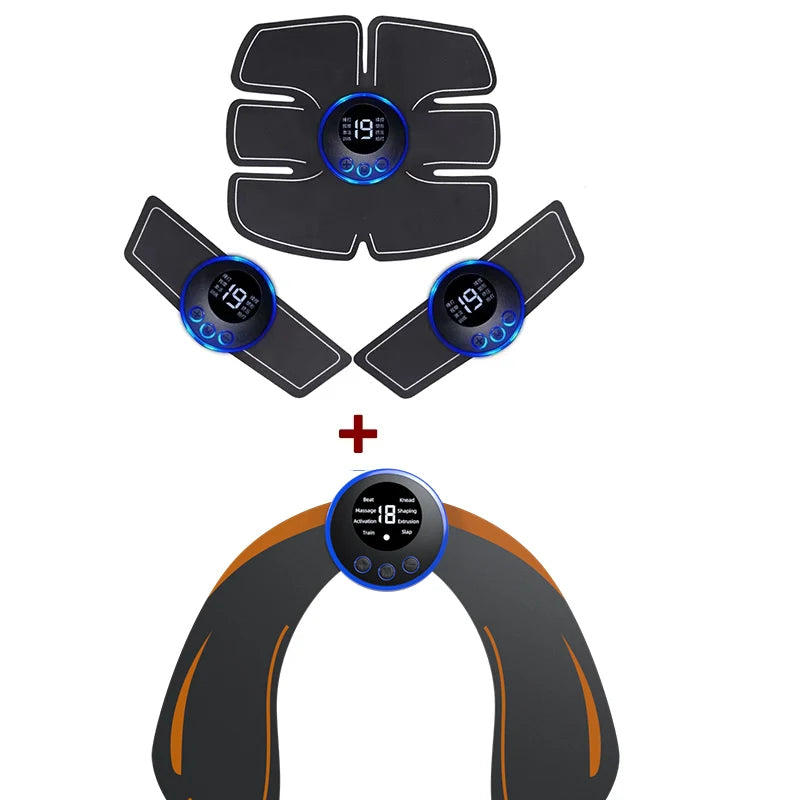 AXH Wireless EMS Muscle Massager – Portable LCD Rechargeable EMS Muscle Massager HIP Bisque