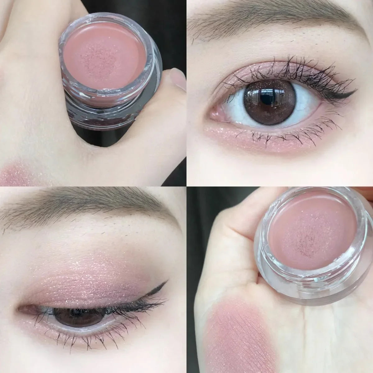 Matte Purple Peach Pink Eyeshadow Cream Blush Face Contour Waterproof Lasting Concealer Nude Brown Eyeshadow Primer Base Makeup HIP 02