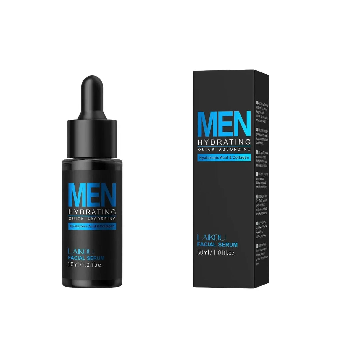LAIKOU Men's Hyaluronic Acid Face Serum 30ml – Hydrate & Firm Men's Face Serum HIP