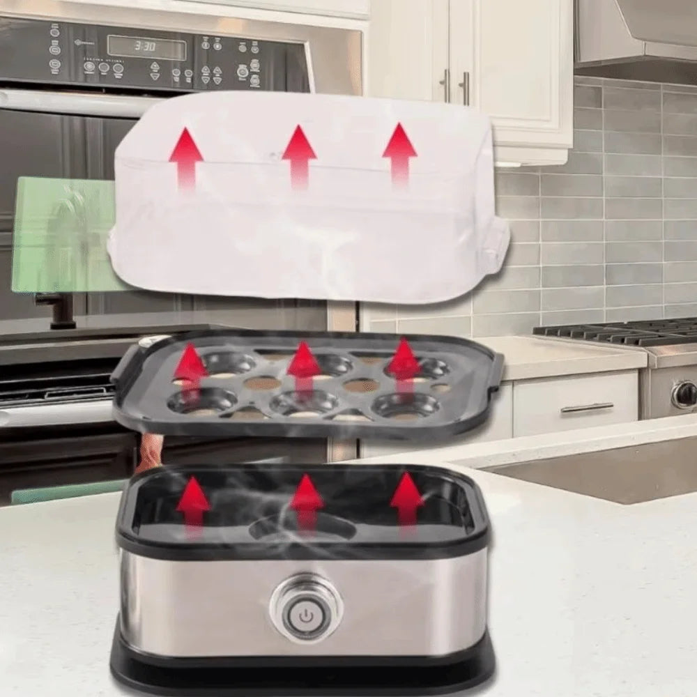 200W Smart Egg Cooker – 6-Egg Capacity & Auto Shut-Off Electric Egg Cooker HIP