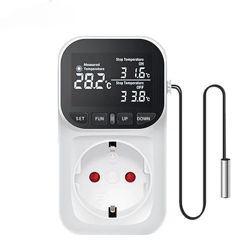 Digital Thermostat Socket EU Plug – Timer Temperature Controller Thermostat Controller Socket HIP