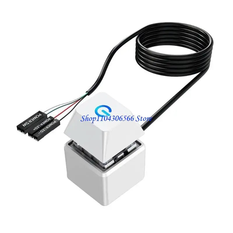 Desktop PC Power Button with LED Light & 1.8M Cable PC Power Button HIP