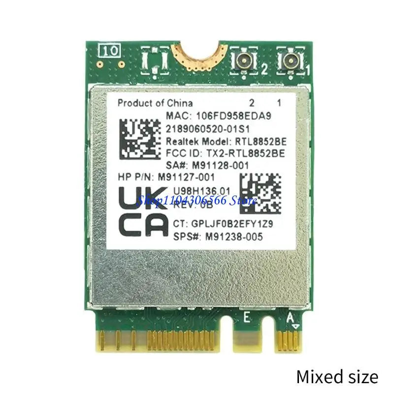 RTL8852BE AX1800 Dual-Band WiFi 6 + Bluetooth 5.2 M.2 Card WiFi Network Card HIP