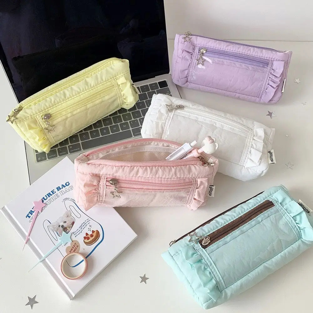 Large Transparent Pencil Case & Badge Display Pouch Pencil Case Pouch HIP
