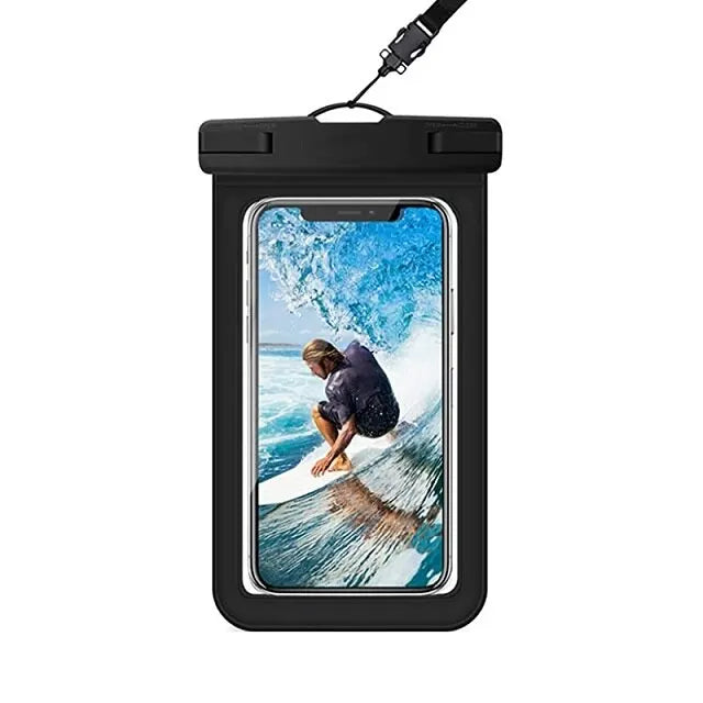 Waterproof Floating Dry Bag Phone Pouch – Fits 3.5–6.7" Waterproof Phone Pouch HIP Black