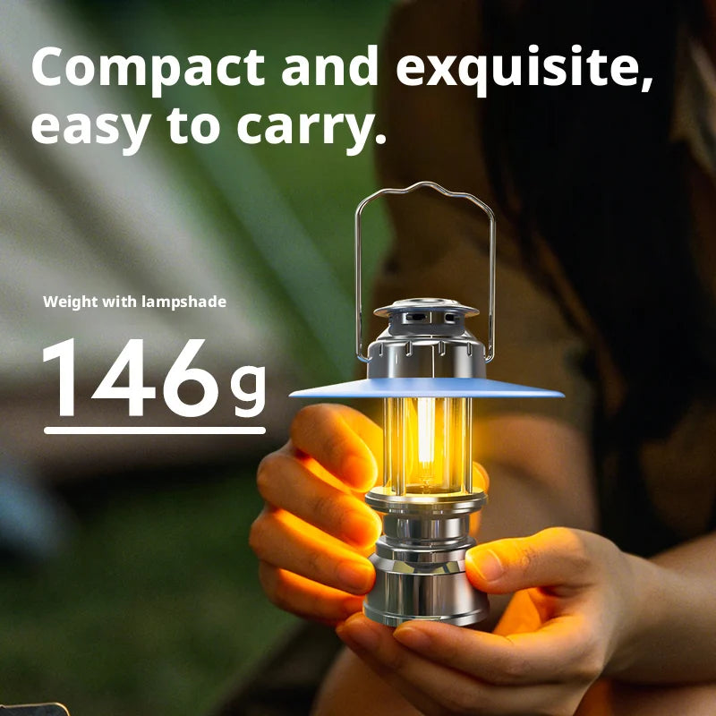 Vintage Rechargeable LED Camping Lantern – ESMARTER KXK-K7 Rechargeable LED Lantern HIP