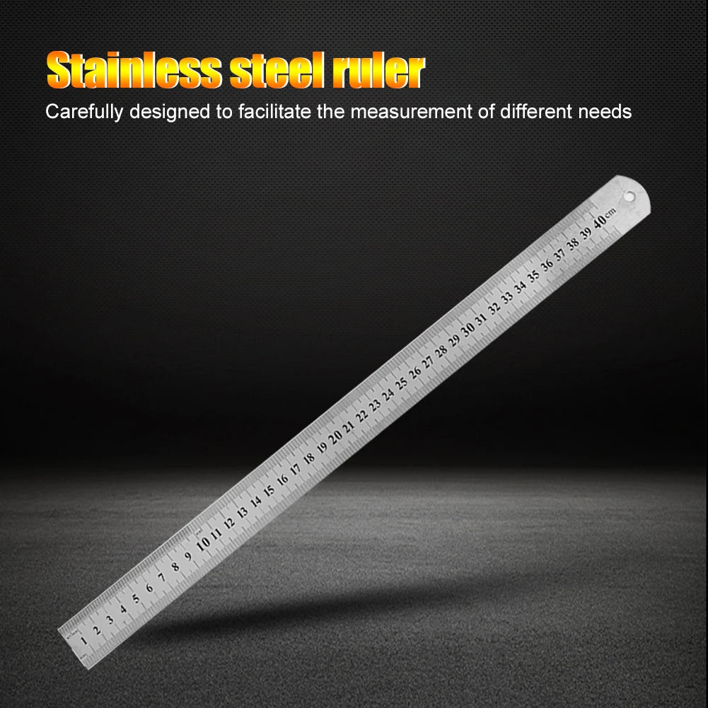Double-Sided Stainless Steel Ruler – Precision Drafting Tool Stainless Steel Ruler HIP