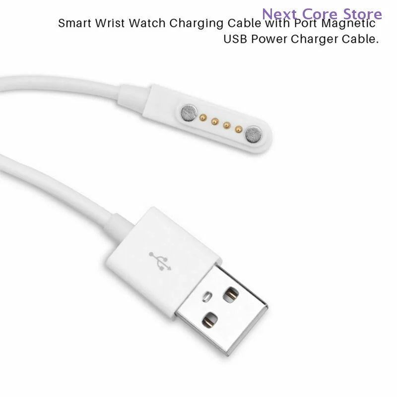 4-Pin Magnetic USB Charging Cable – KW88 Smart Watch Smart Watch Charger HIP