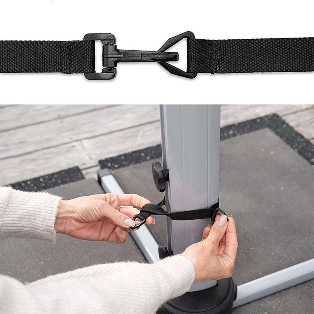 Umbrella Wind Stabilizer Straps Outdoor Sunshades Adjustable Fixing Straps Windproof Protecting for Large Cantilever Parasols HIP