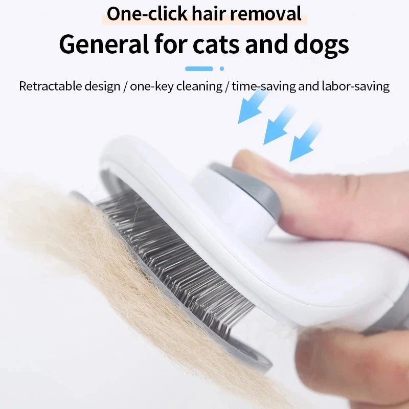 Self-Cleaning Pet Grooming Brush & Dematting Comb – Dogs & Cats Pet Grooming Brush HIP