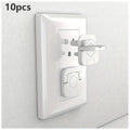 Outlet Safety Covers for 3-Hole Sockets – 10/20 Pack | White Outlet Safety Covers HIP C39-10pcs