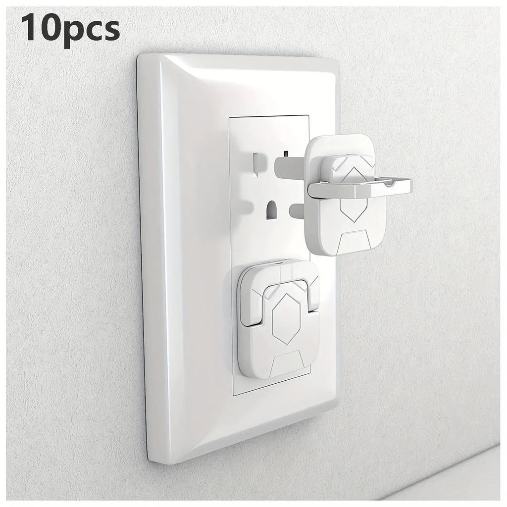 Outlet Safety Covers 3-Hole Sockets – 10 or 20 Pack | White Outlet Safety Cover HIP C39-10pcs