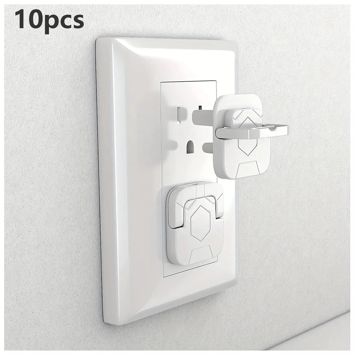 Outlet Safety Covers 3-Hole Sockets – 10 or 20 Pack | White Outlet Safety Cover HIP C39-10pcs