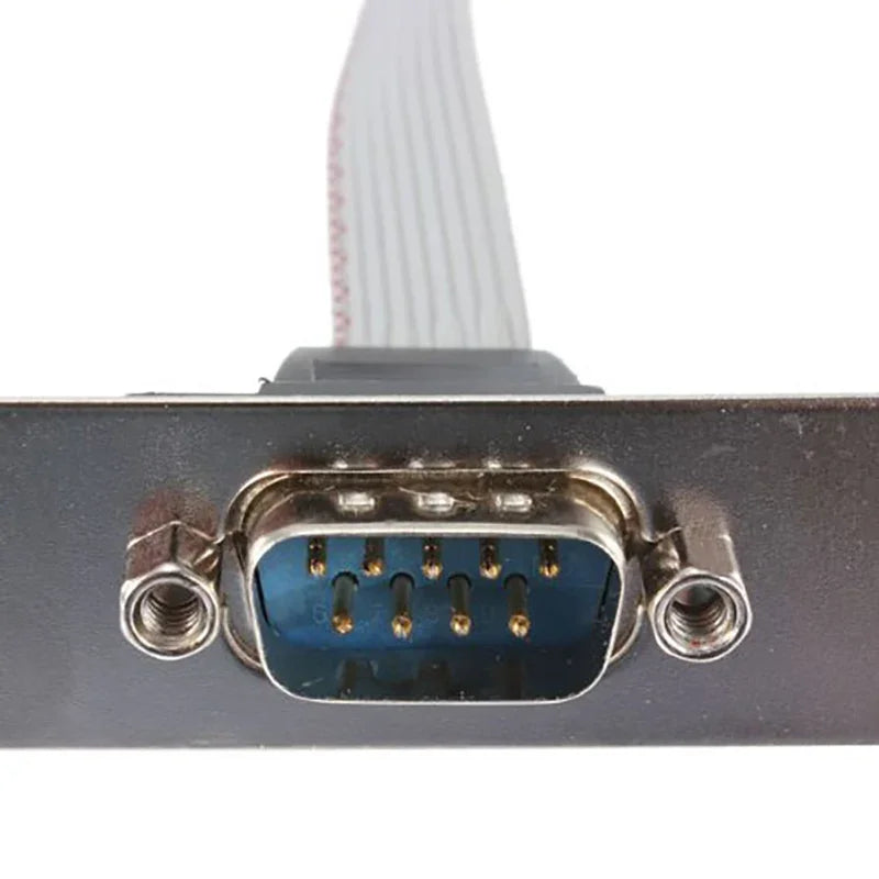 DB9 RS232 to IDC 10-Pin Ribbon Cable Bracket Adapter | OULLX Serial Port Adapter HIP