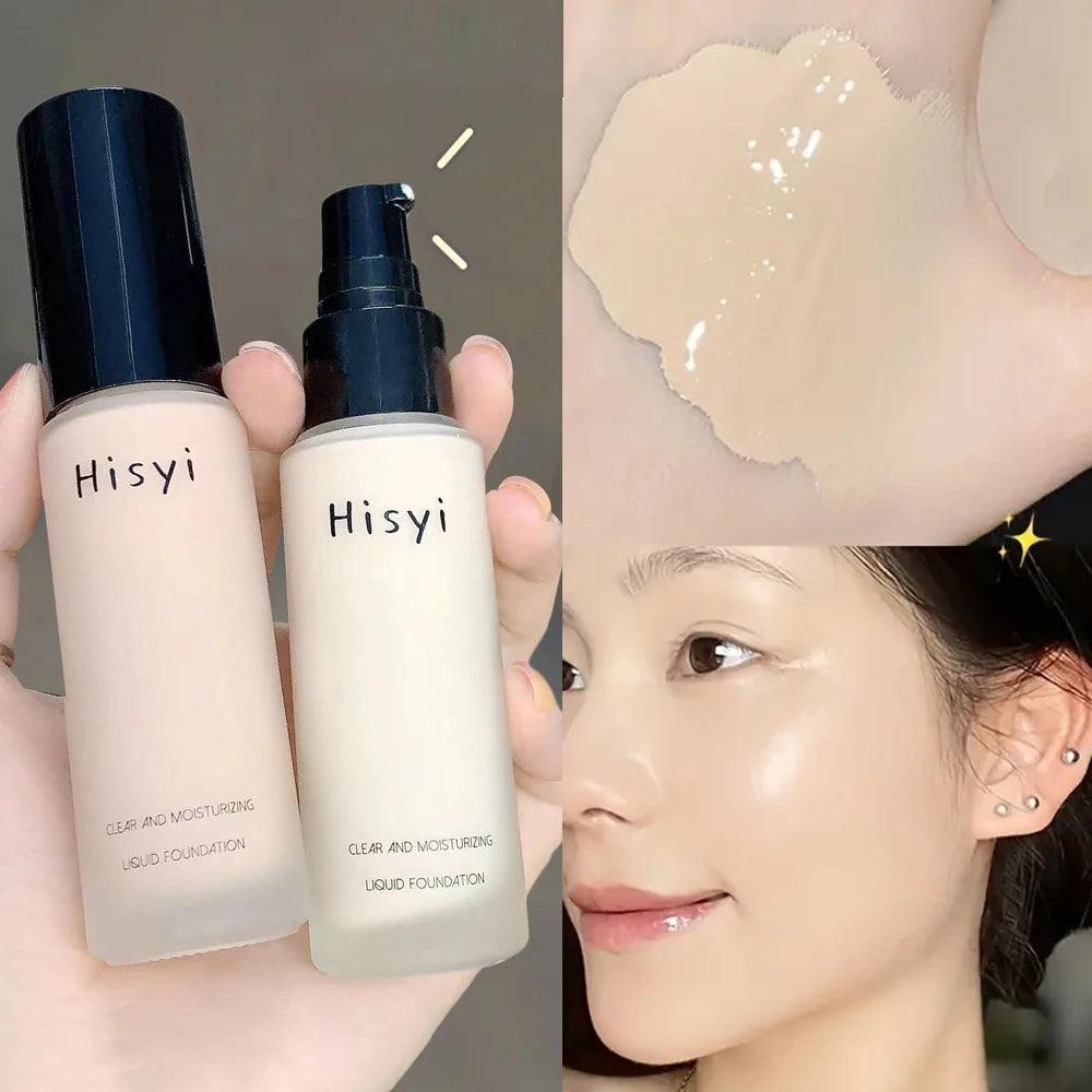 HISYI Moisturizing Liquid Foundation – Natural Blemish Coverage Liquid Foundation HIP