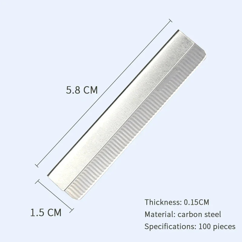 Stainless Steel Eyebrow Blades – Microblading Razor 10–100 Pcs Eyebrow Shaping Blades HIP