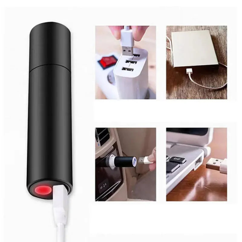 ESMARTER Mini USB Rechargeable LED Flashlight – Zoomable LED Flashlight HIP