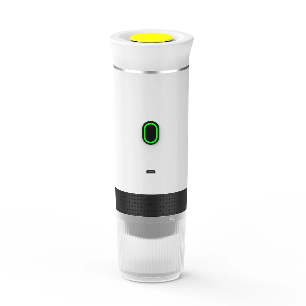 Portable Coffee Machine 3 in 1 Cordless Electric Coffee Maker Work With Capsule and Ground Coffee 15Bar Mini Cold Brew HIP WHITE