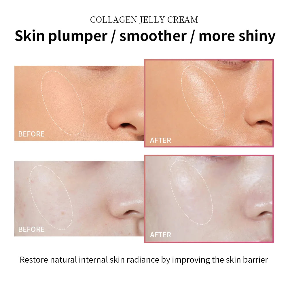100ml Anti Aging Collagen Face Cream, Niacinamide Moisturizing Hydrating Facial Gel, Skin Tightening Soothing Firming Brightenin HIP