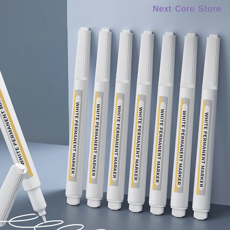White Marker Pen 2.0mm – Waterproof Oily Ink, All Surfaces White Marker Pen HIP