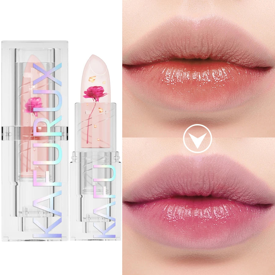 KAFURUX Color-Changing Glitter Lipstick – Moisturizing Lip Tint Glitter Lip Tint HIP