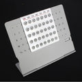 Aluminum Perpetual Desk Calendar – Adjustable Mini Standing Perpetual Desk Calendar HIP Silver