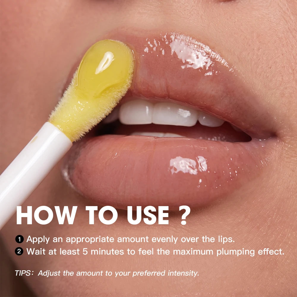 Lip Plumper Intense Strength Volumizing Lip Gloss Deep Hydrating Nourish Lip Lines Long Wearing High Shine Glossy Finish Sexy Pl HIP