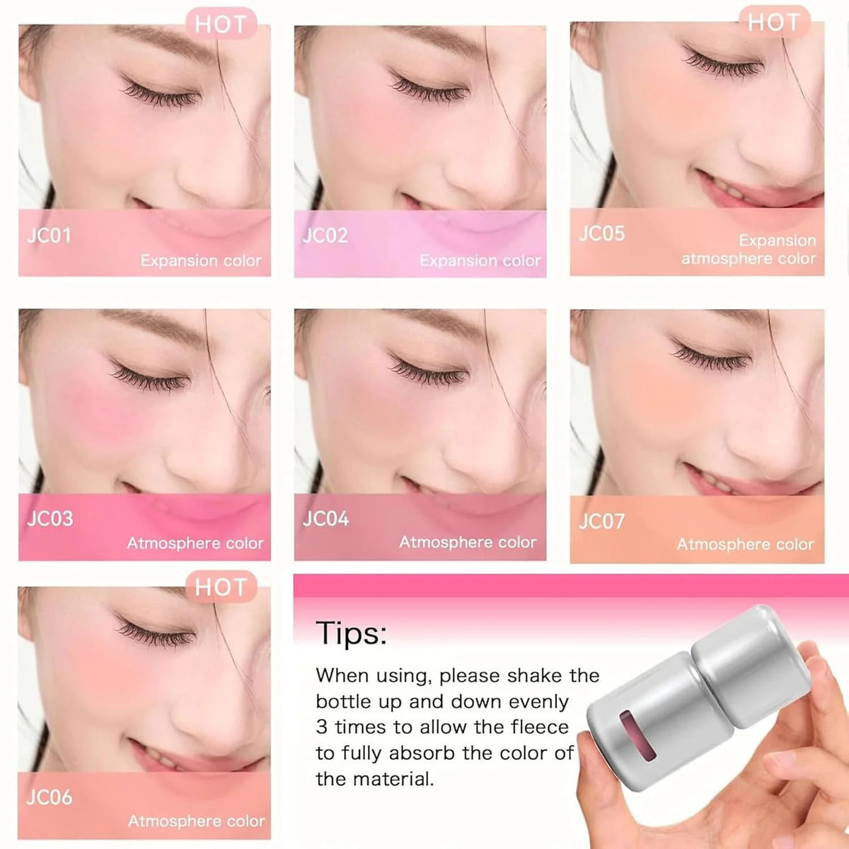 AZTK Liquid Blush Jelly – Matte Nude Long-Lasting Blusher 5ml Liquid Blush HIP