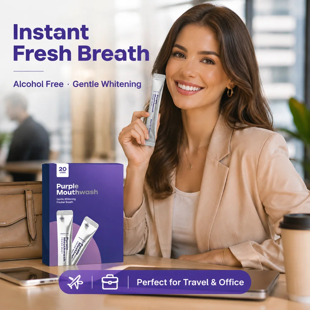 Fresh Mint Portable Mouthwash – 20 Travel Packets | HIP Travel Mouthwash HIP