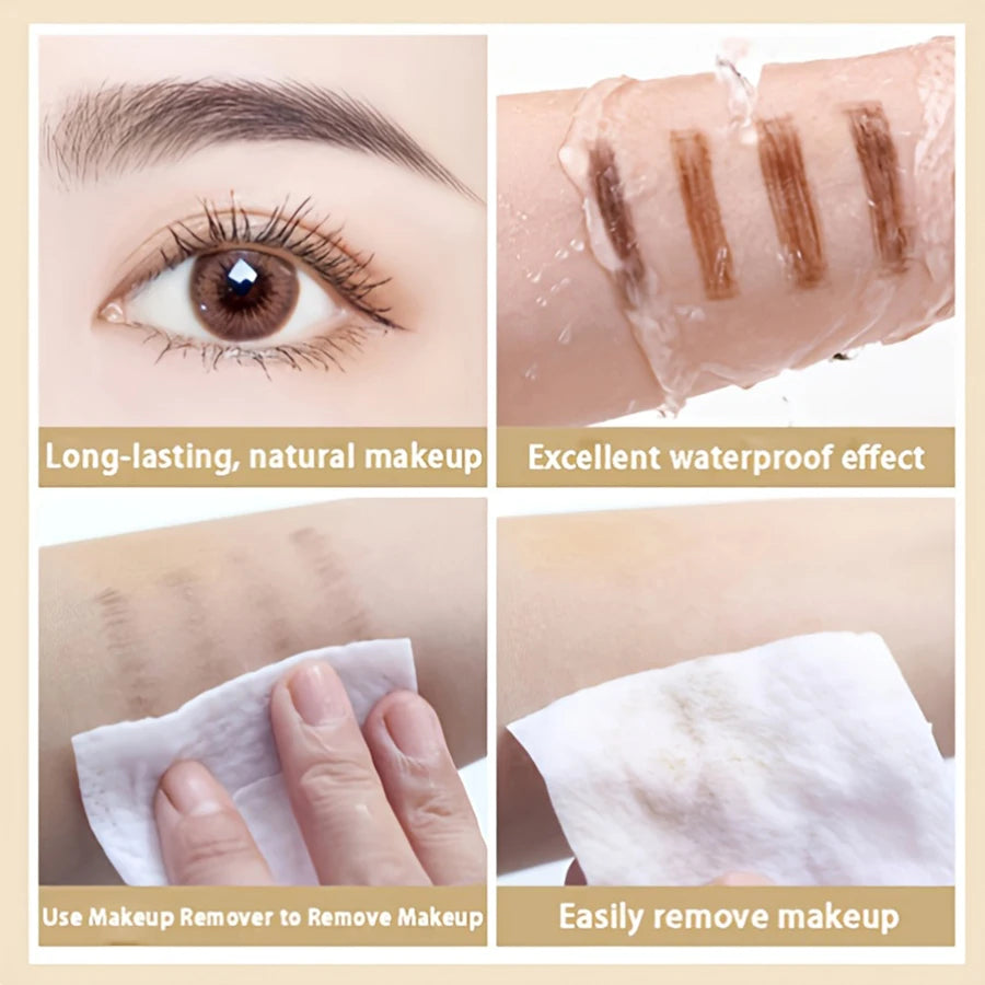 Double Headed Eyebrow Pencil, Extremely Fine, Waterproof, Sweat Resistant, and Long-Lasting HIP