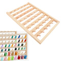 48 Spools Thread Rack Wall Mounted DIY Eco Friendly Embroidery Spool Thread Organizer for Household Sewing HIP Default Title