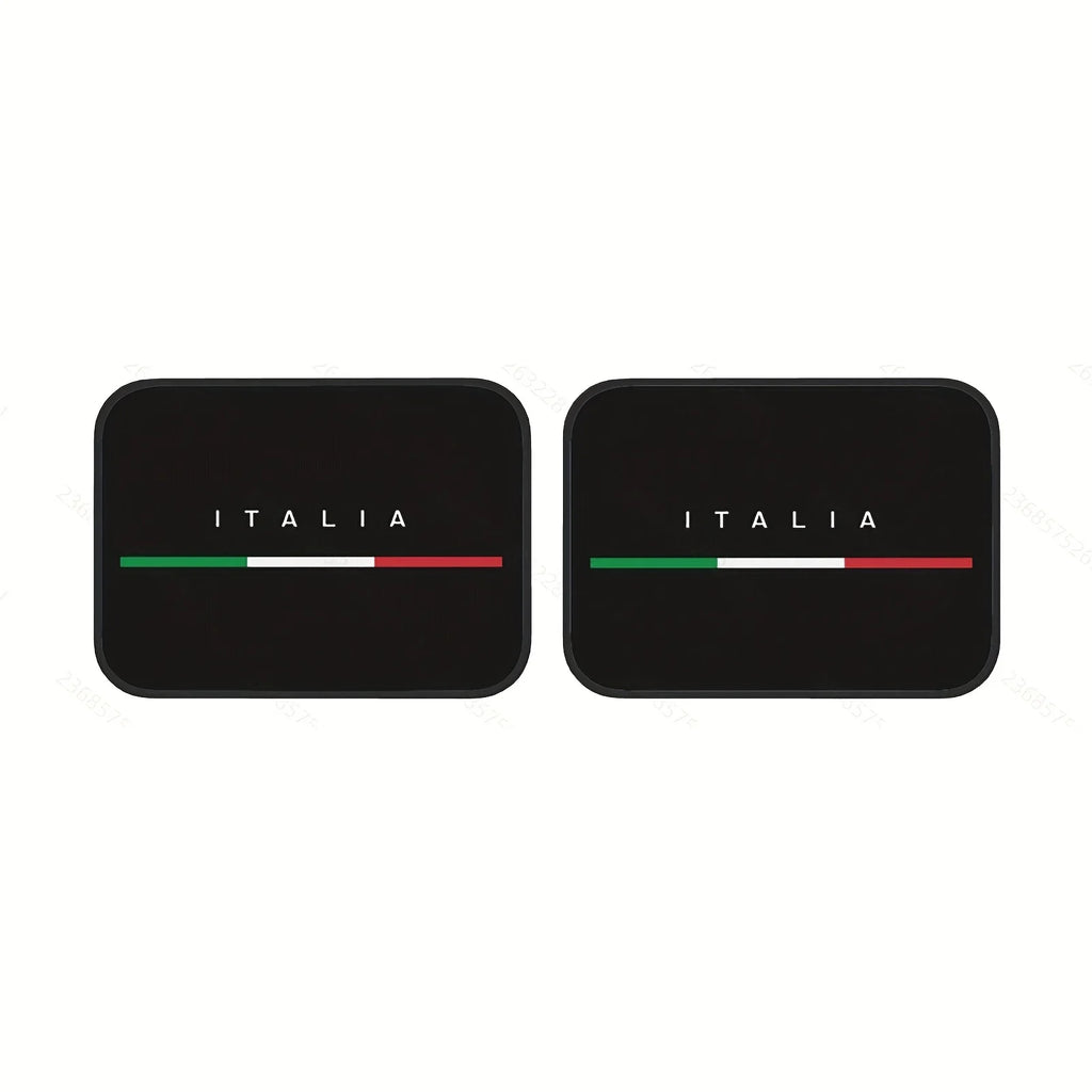 ITALIA Crystal Velvet Car Floor Mats – 4-Piece Non-Slip Set Car Floor Mats HIP