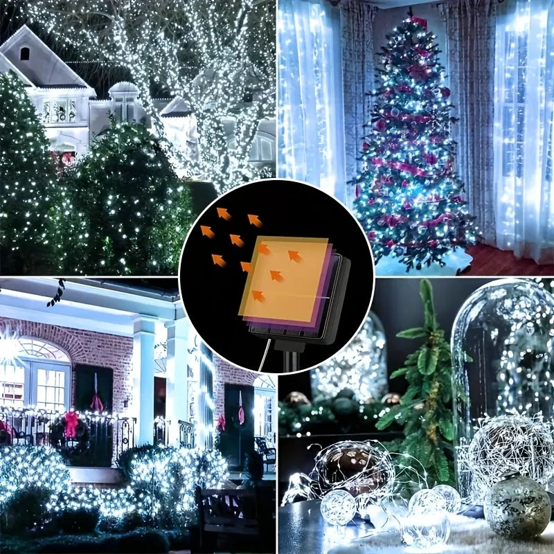 Solar LED Fairy String Lights – Waterproof Christmas Garden Lights Solar String Lights HIP