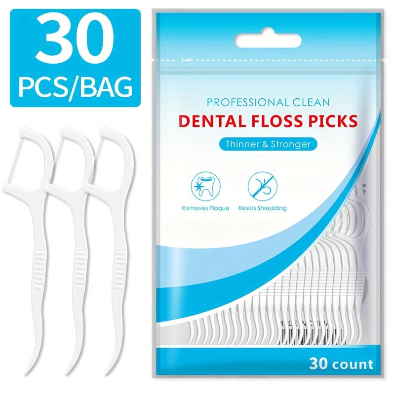Ultra-Fine Disposable Dental Floss Picks – 30 to 600 Pack Dental Floss Picks HIP