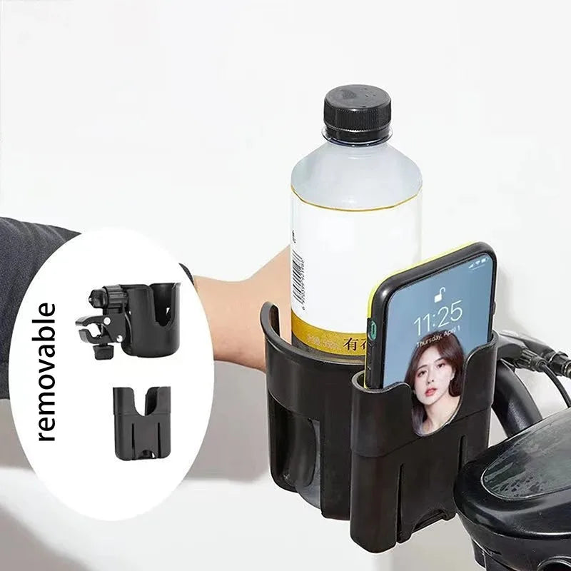 2-in-1 Stroller Cup & Phone Holder – Universal Fit Stroller Accessory HIP