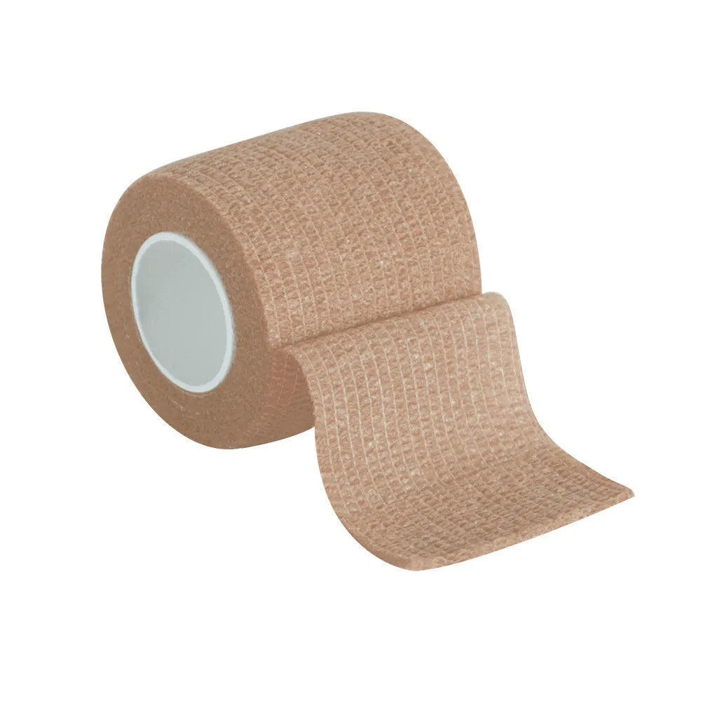 8-Color Elastic Self-Adhesive Gauze Bandage – Sports Wrap Sports Bandage Wrap HIP Brown 5cm x 4.5m