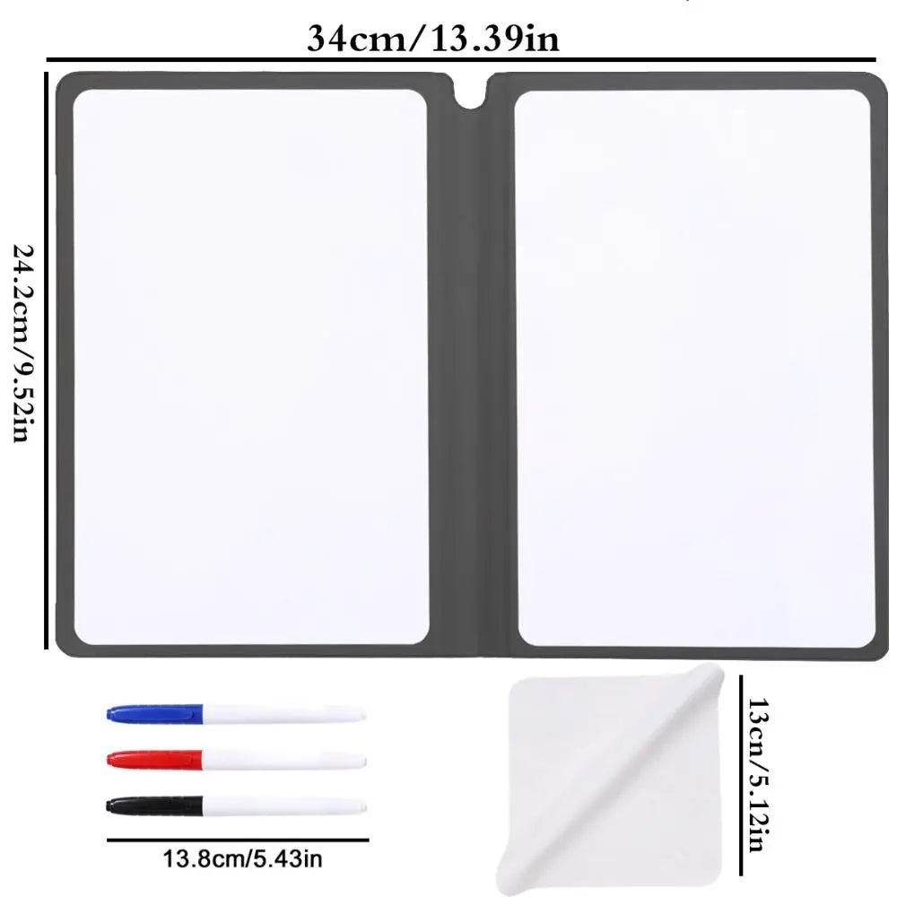 A5 Leather Reusable Whiteboard Notebook with Pen & Eraser Reusable Whiteboard Notebook HIP