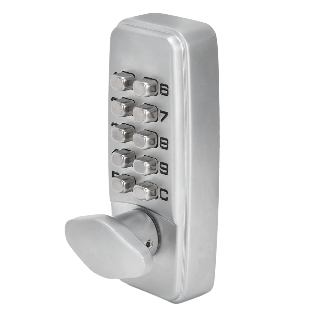Mechanical Password Lock Waterproof Fireproof Zinc Alloy Intelligent Keyless Coded Lock Set for Home Office HIP Silver