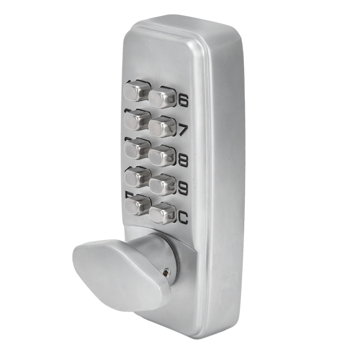 Mechanical Password Lock Waterproof Fireproof Zinc Alloy Intelligent Keyless Coded Lock Set for Home Office HIP Silver