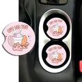 Easter Bunny & Egg Acrylic Car Coasters – 2-Pack Waterproof Seasonal Car Coasters HIP 1 Other
