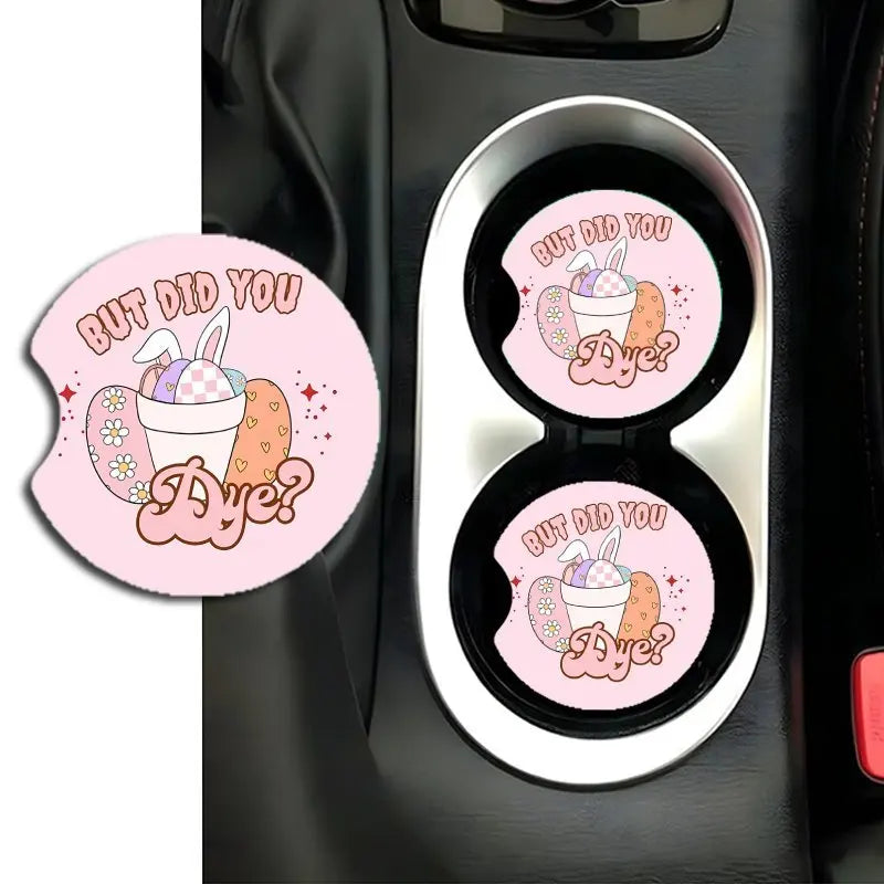 2-Pack Easter Bunny & Egg Acrylic Car Coasters | HIP Car Coaster Set HIP 1 Other