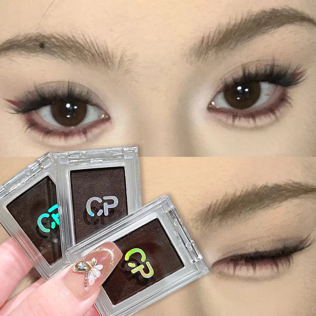 2 in 1 Potato Mud Eyeliner Eyebrow Gel Cream Waterproof Long-lasting Matte Dark Red Brown Easy Wear No Smudging Eye Liner Makeup HIP