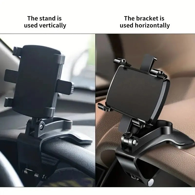 Universal Dashboard Car Phone Holder Clip Mount – Black Car Phone Mount HIP