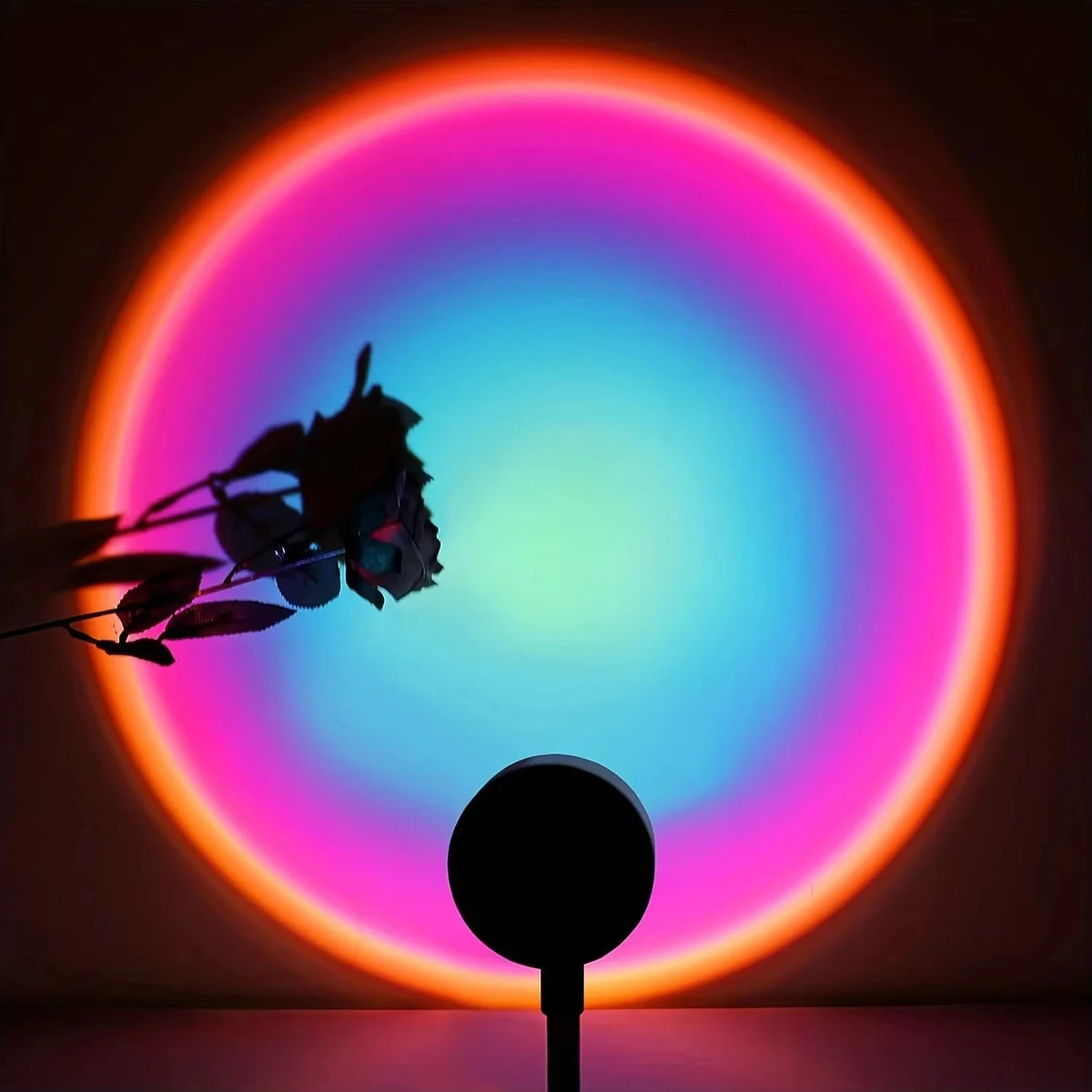 LED Sunset Lamp USB Rainbow Neon Night Light Projector Lamp Room Phone Self Photography Atmosphere Light Bedroom Wall Decor Gift HIP