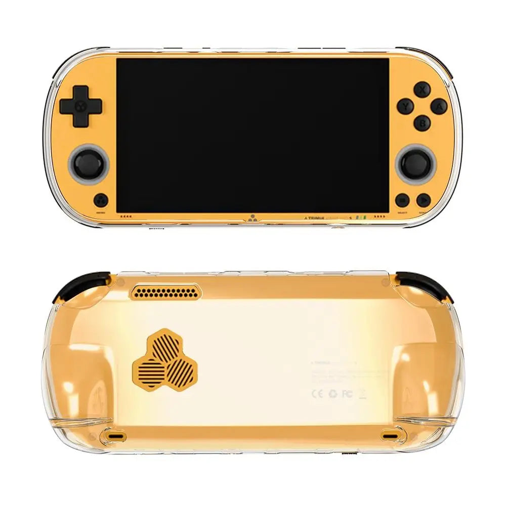 TPU Protective Case for TRIMUI Smart Pro S – Clear & Black Game Console Case HIP