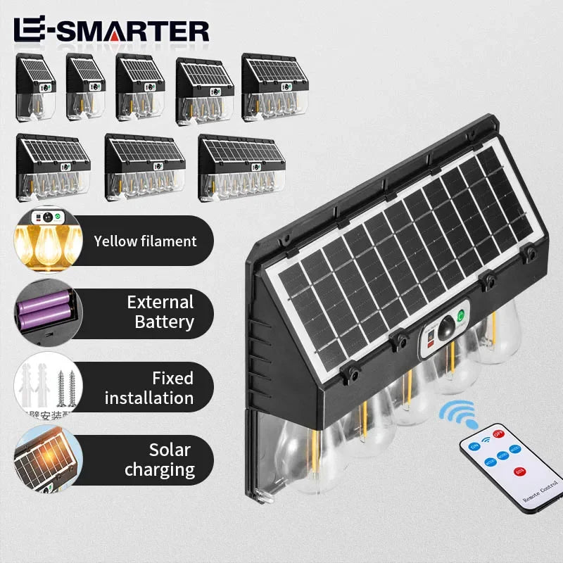 ESMARTER Solar Wall Light – IP65, 3 Modes, Motion Sensor Solar Wall Light HIP