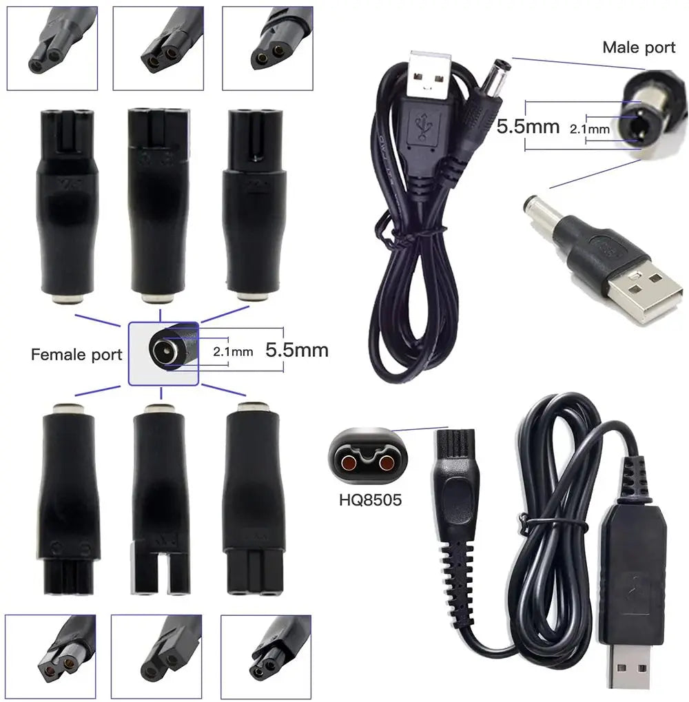 Universal USB Charger Cable – Hair Clippers & Shavers USB Charger Cable HIP