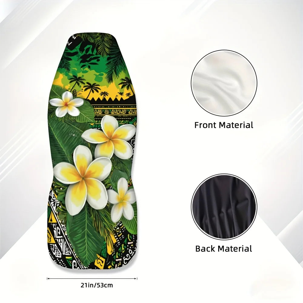 Hawaiian Plumeria Car Seat Covers – 2-Pack, All Season Car Seat Covers HIP